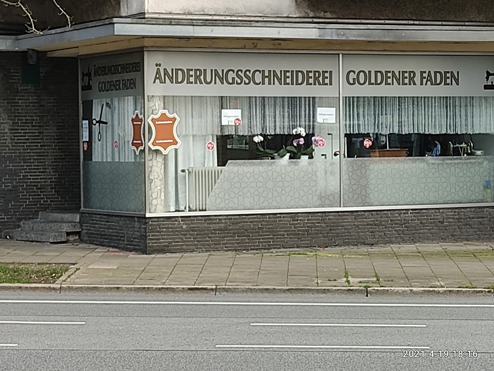 Fassade der Änderungsschneiderei an der Bohmter Straße